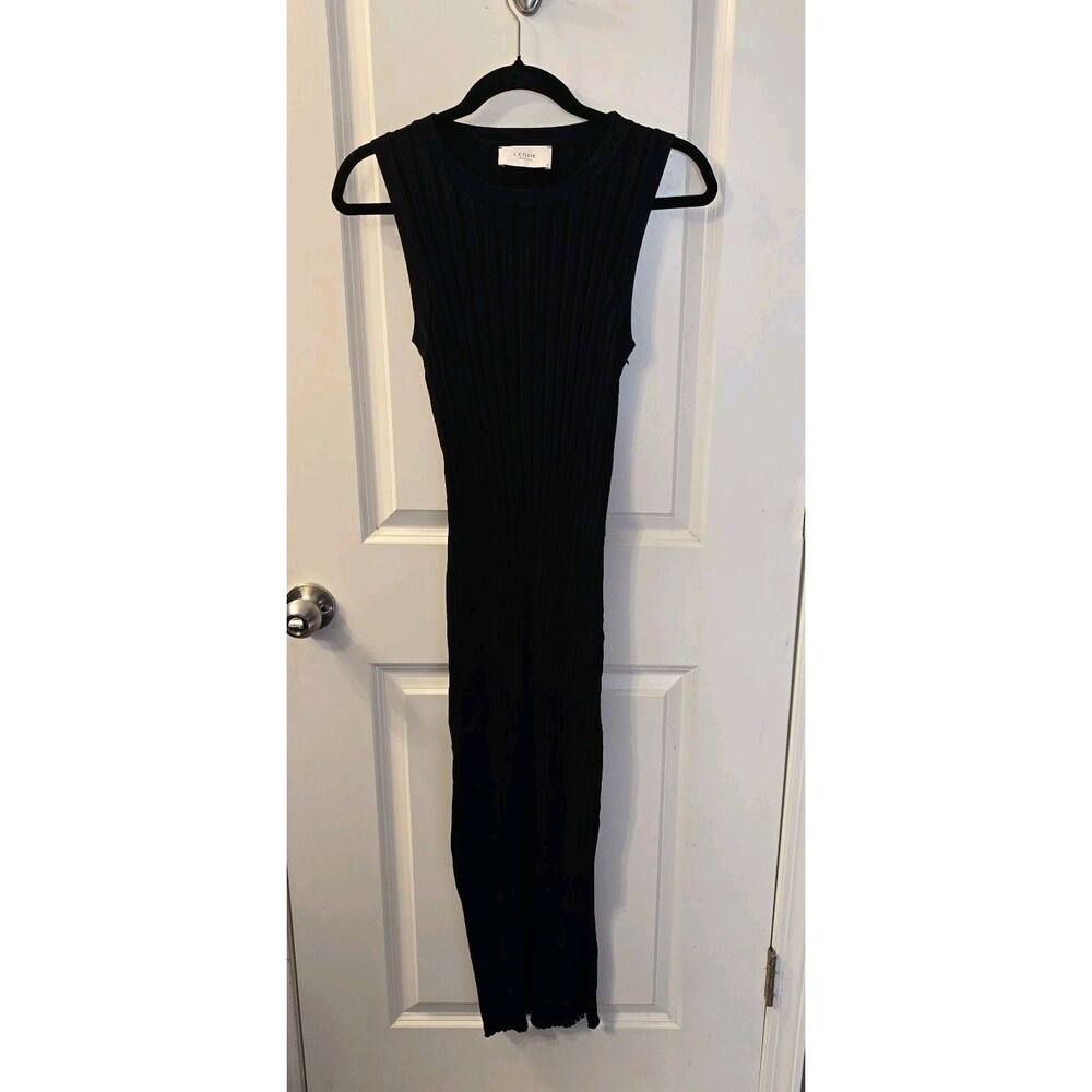 Pre-Owned Legoe Heritage Black Size 2 Maxi Sleeveless Dress
